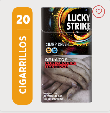 Lucky strike sharp crush 20 dura