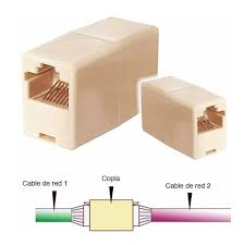 Copla union para cable de red