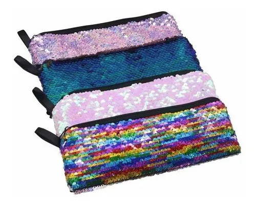 Estuche lentejuelas 22x8 cm
