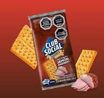 Galletas club social jamon ahumado