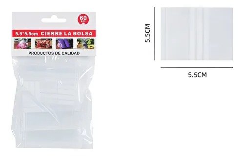 Bolsa hermética 55x55mm. 60un.