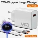 Cargador  tipo c a tipo c + caja 120w.