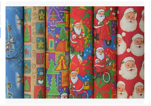 Pliego papel de regalo navidad