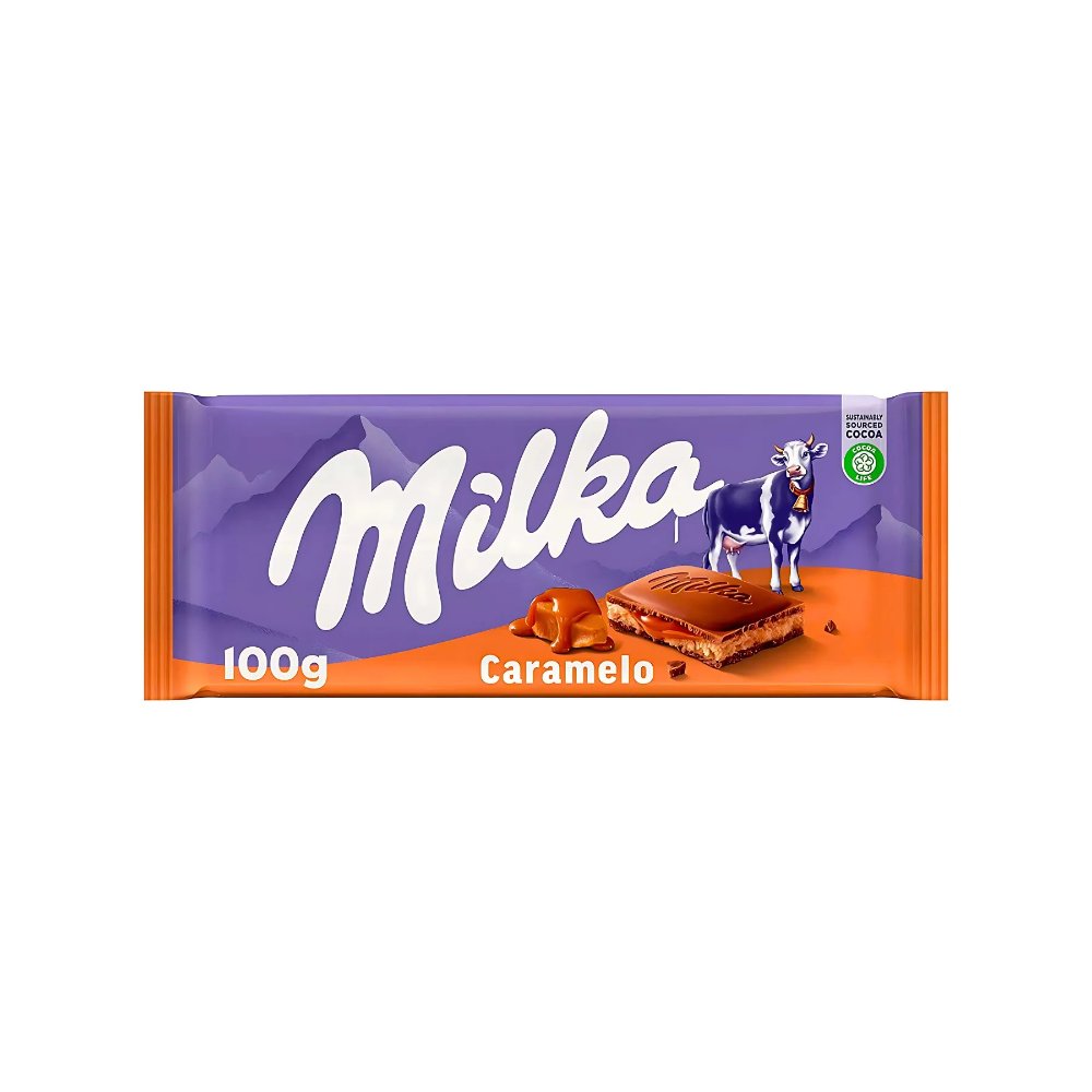 Chocolate Milka caramelo 100g.
