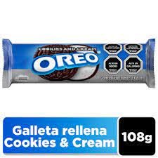 Galletas oreo cookies and ceam 108g.