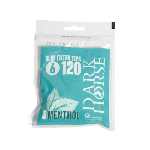Filtro dark horse mentol slim long