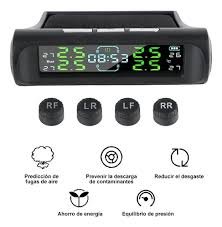 Monitor digital de aire neumáticos carga solar y usb