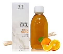 Recambio mikado canela naranja sys 100 ml. + palos