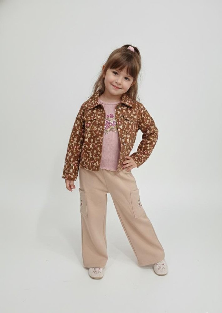 Traje de 3 pcs Chaqueta cafe