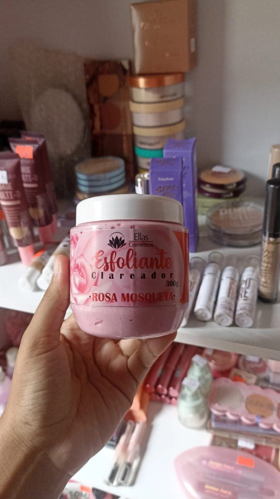esfoliante corporal clareador rosa mosqueta ellas