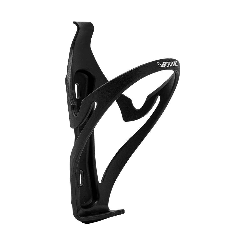PORTA ANFORA PARA BICICLETA EN POLIAMIDA VITAL NEGRO MATE