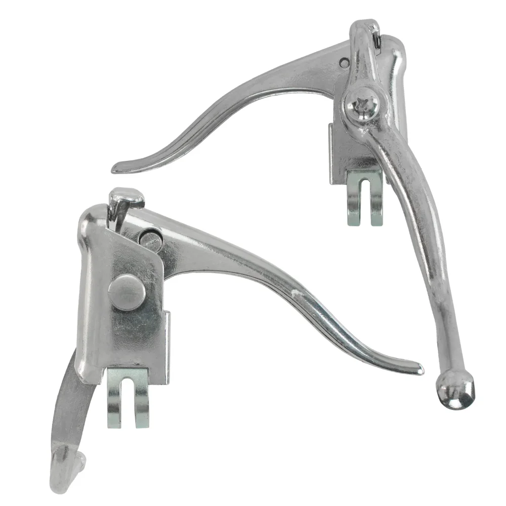 Palancas de freno con descanso para bicicleta aluminio plata Gospe