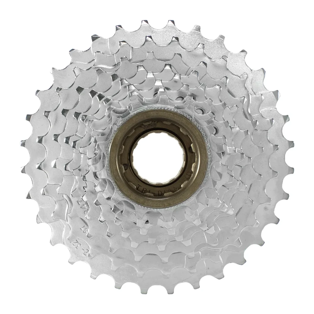 Rueda libre para bicicleta 13-32 dientes 9 pasos indexada cromada Tri-Diamond