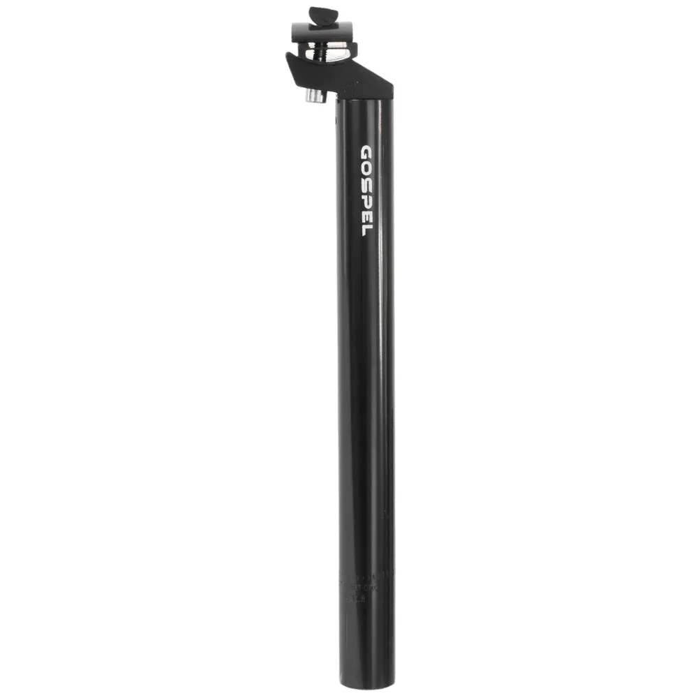 Poste de asiento para bicicleta 25.4 x 350mm negro Gospel