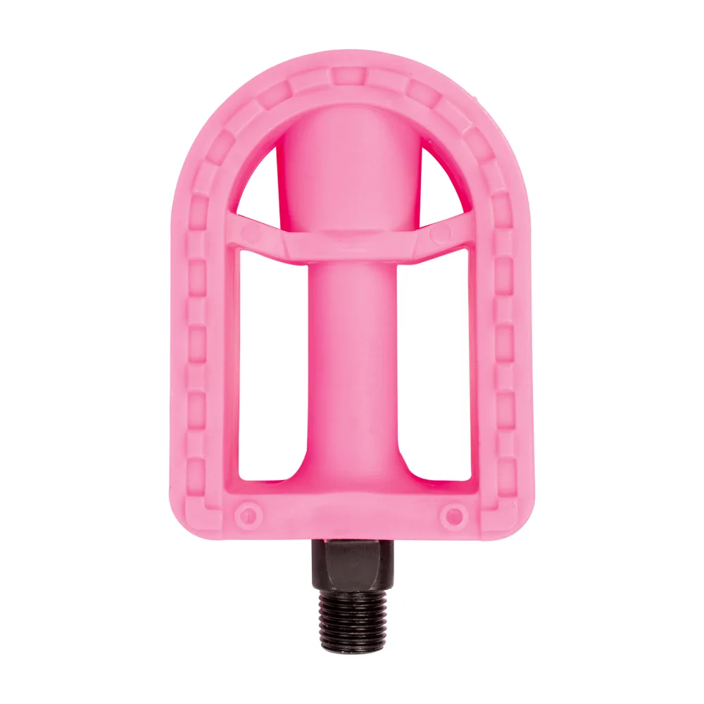 Pedales para bicicleta 9 - 16 infantil de plastico rosa con balero