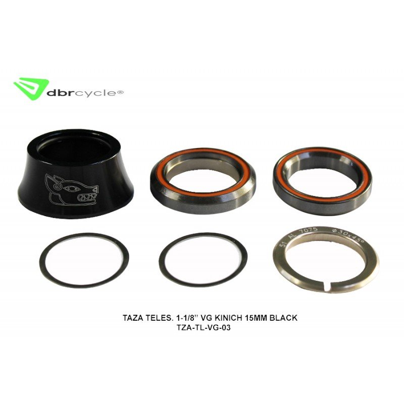 Taza Teles 1-1/8 VG Kinich 15MM Black