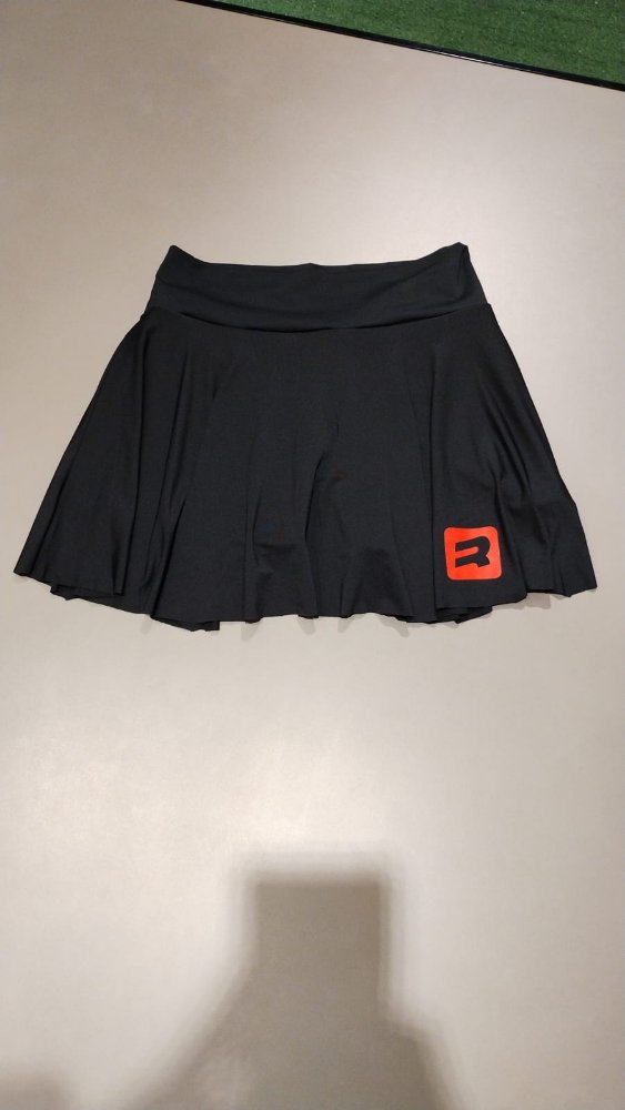 POLLERA ROYAL NEGRO ROJO
