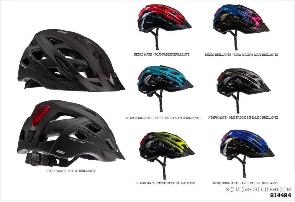 CASCO MTB LUZ DE SEGURIDAD M6 GW