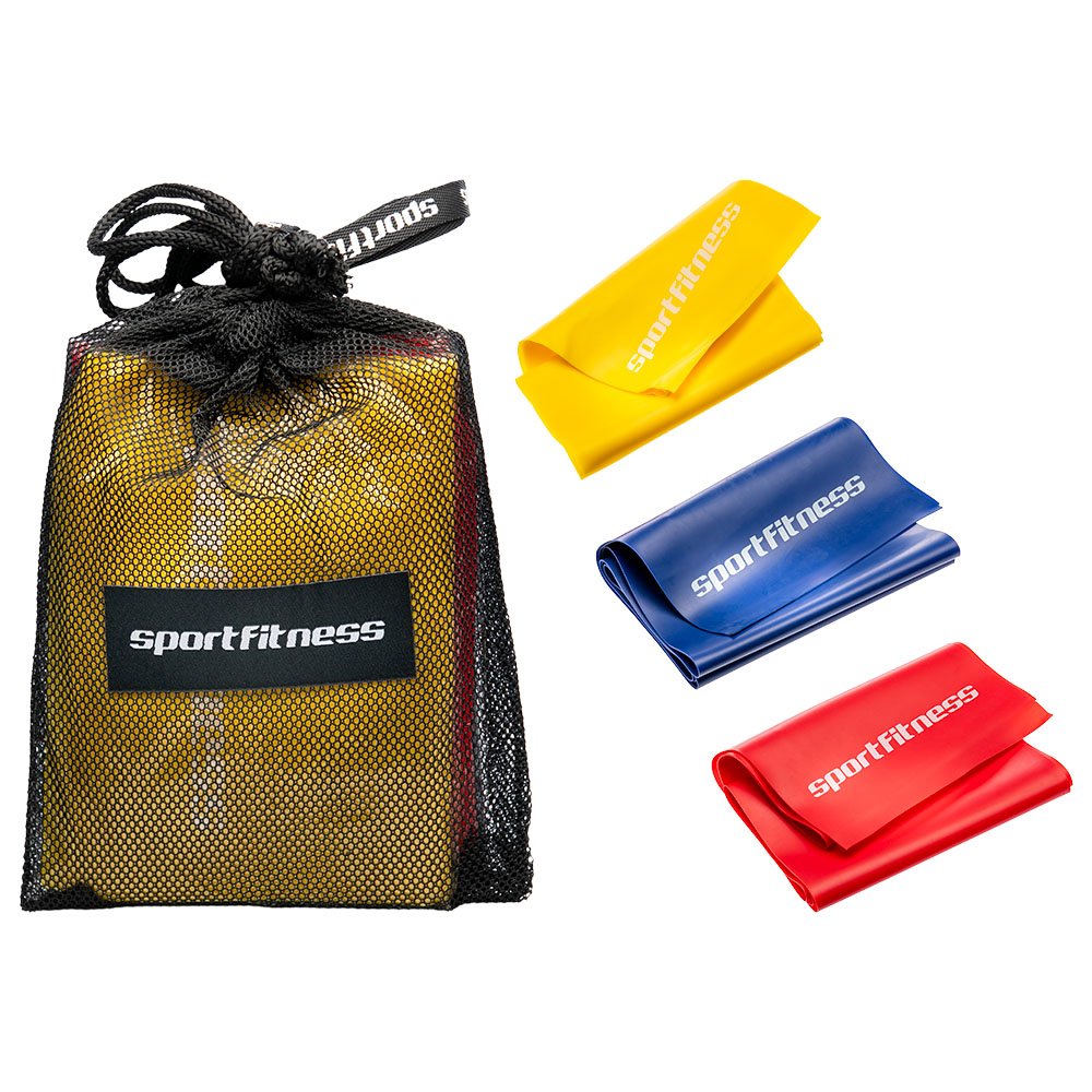 KIT DE BANDAS ELASTICAS PLANAS (3 PCS) VABS001 SPORTFITNESS