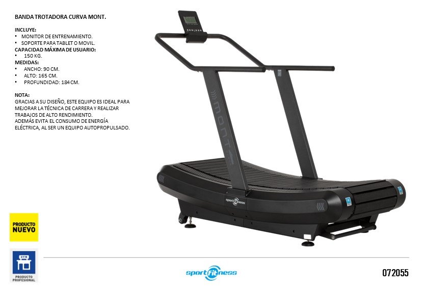 TROTADORA CURVA MONT A7000 SPORTFITNESS
