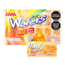GALLETA WAFER ITALO TAQUITO NARANJA 24U