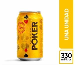 CERVEZA POKER LATA 330ML