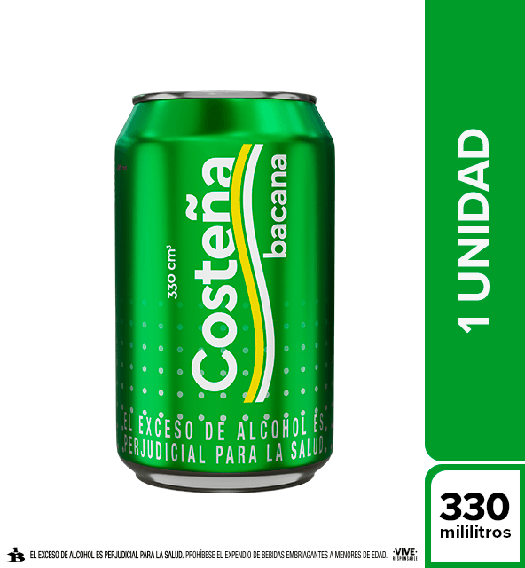 CERVEZA COSTEÑA BACANA LATA 330ML