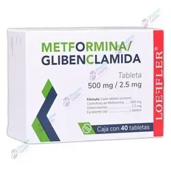 METFORMINA/GLIBENCLAMIDA 500MG/2.5MG