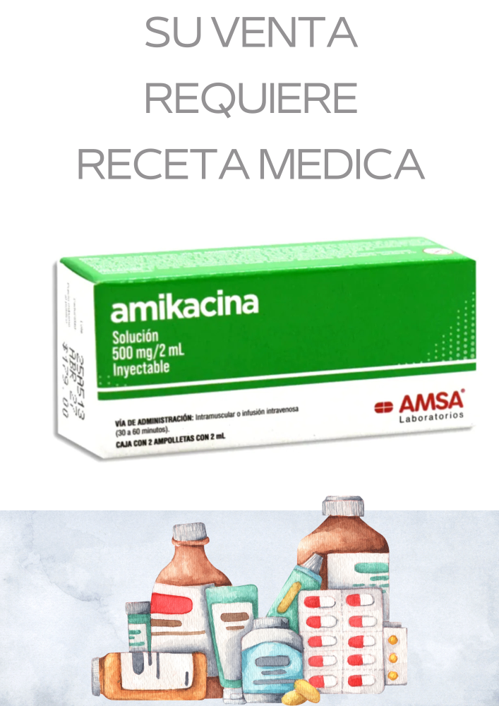 AMIKACINA 500 MG/2 ML SOL INY