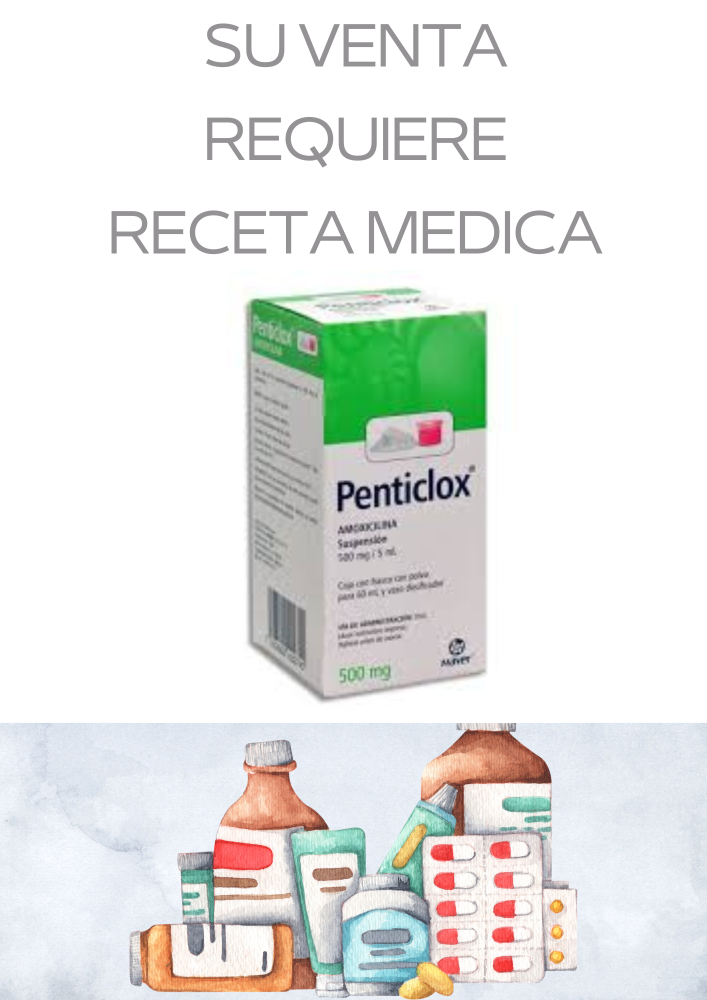 AMOXICILINA 500MG/5ML SUSPE (PENTICLOX)