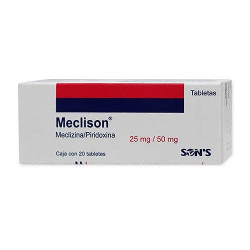 MECLIZINA/PIRIDOXINA 25MG/50MG TAB (MECLISON)
