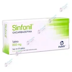 OXCARBAZEPINA 600 MG (SINFONIL)