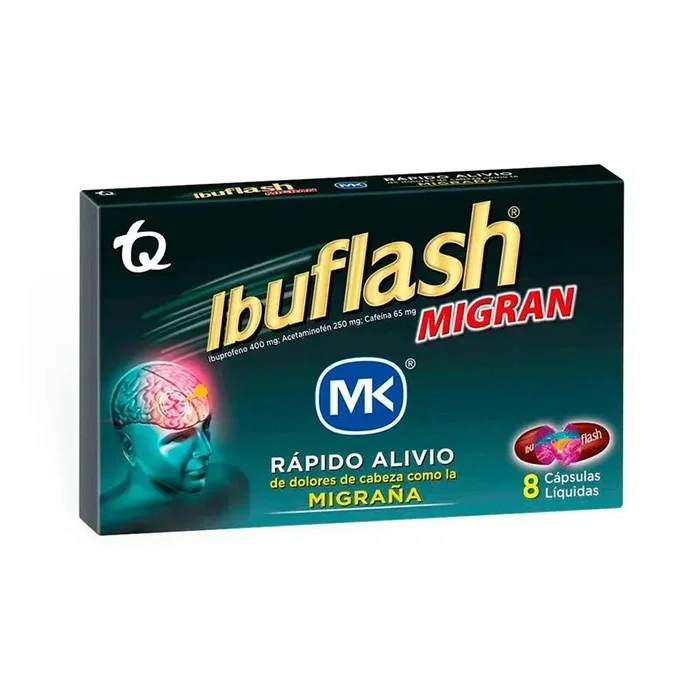 IBUFLASH MIGRAÑA TIRA  X 8 UNIDS