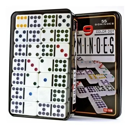 DOMINO GRANDE CAJA METALICA