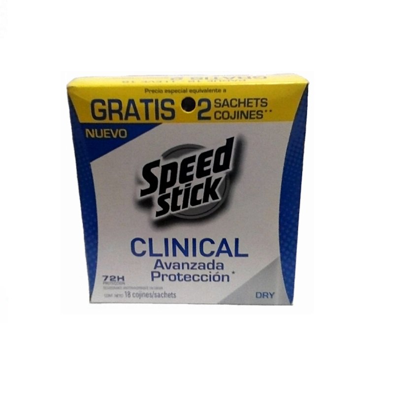 DESODORANTE SPEED STICK CLINICAL HOMBRE DISPLAY X20 UNIDS