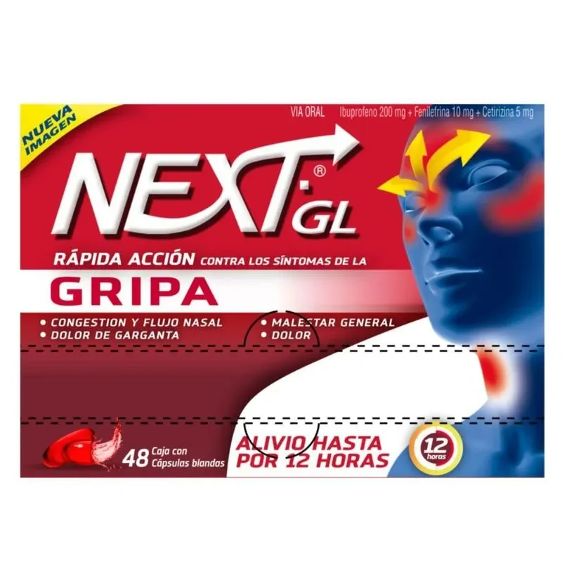 NEXT GRIPA X8 PASTILLAS