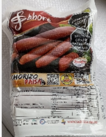 SAB- CHORIZO PAISA X 450 GRS