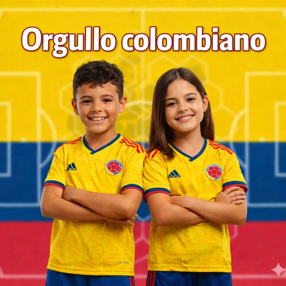 camiseta seleccion colombia amarilla niño talla 14