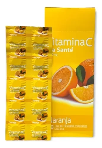 VITAMINA C LA SANTE TIRA X10 UNIDS
