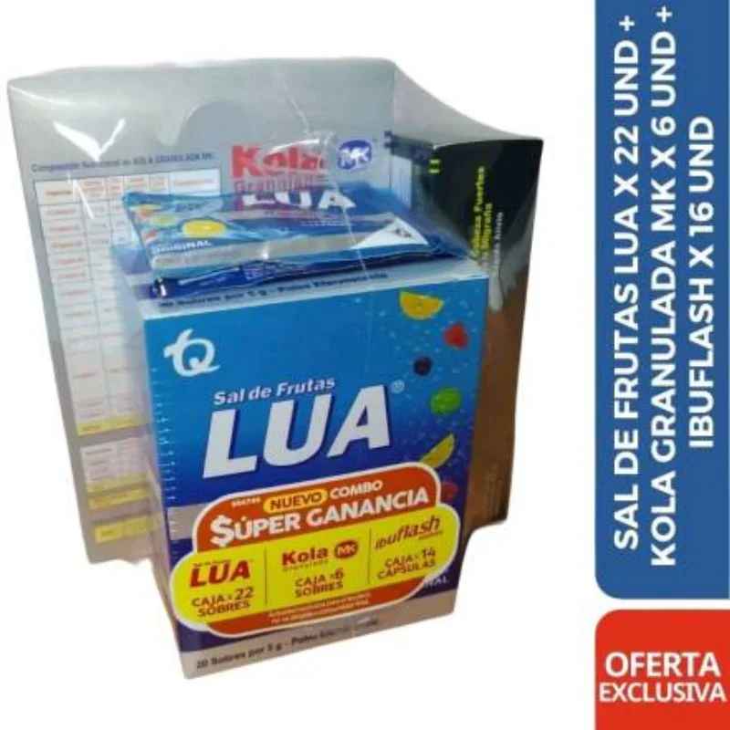 OFERTA DE SAL DE FRUTAS  ( 6 KOLA GRANULADA +16 SAL DE  FRUTAS+ 6 GASTROFAST