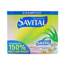 SHAMPOO SAVITAL CON MULTIVITAMINAS Y SABILA X20 UNIDS