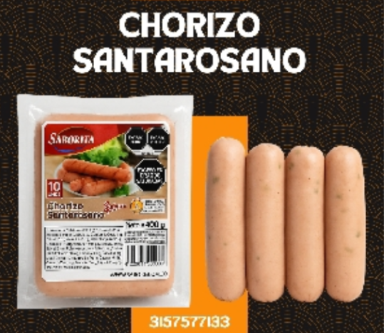 CHORIZO SANTARROSANO X 900 GRS