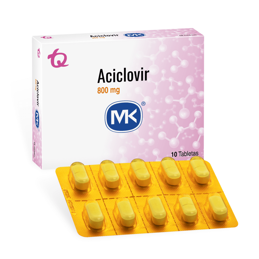ACICLOVIR MK X 800 MG TIRA X 10 TABLETAS