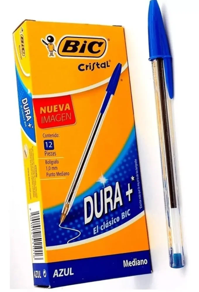 LAPICERO BIC AZUL X12