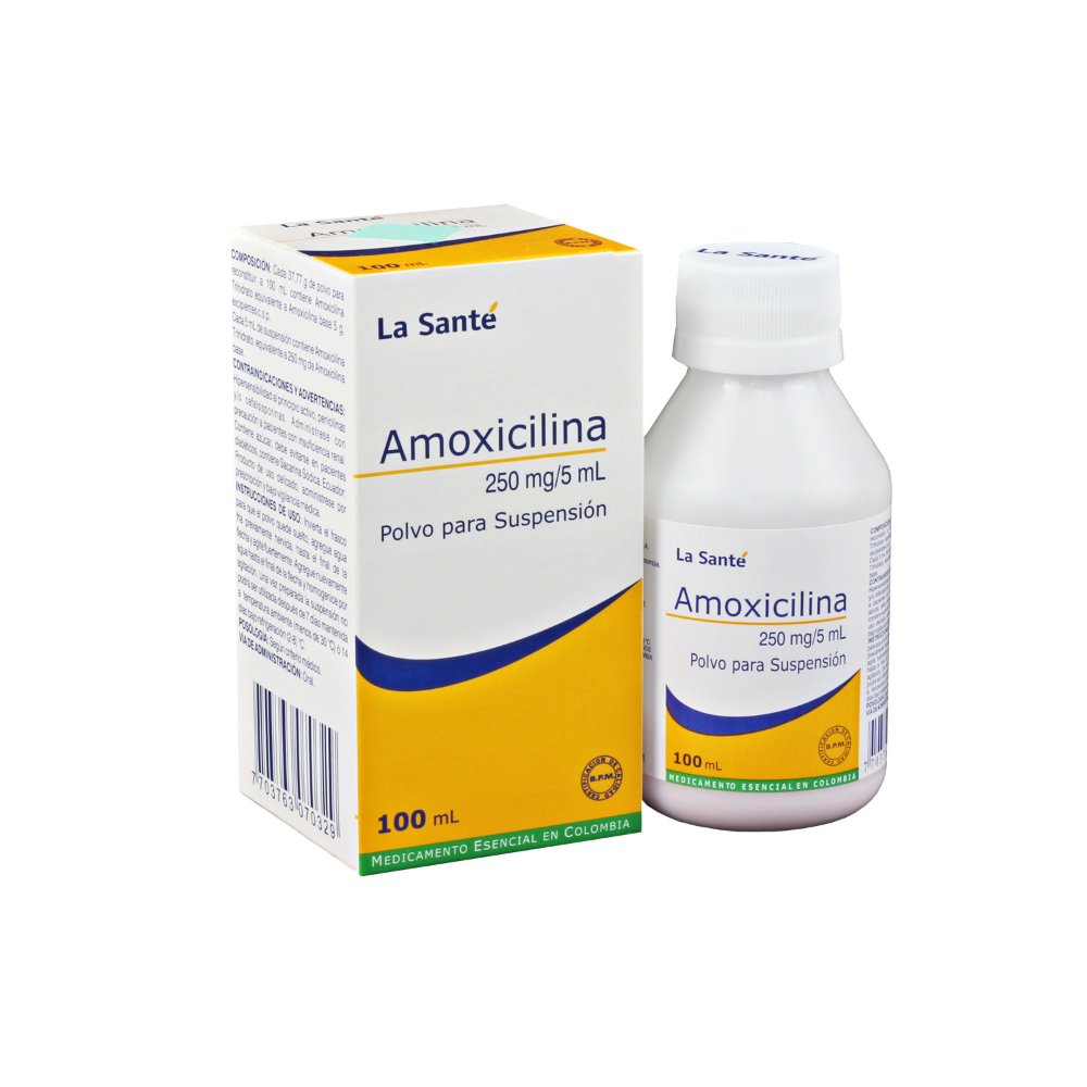 AMOXICILINA LA SANTE 100 ML X UNIDAD