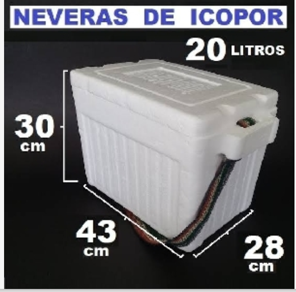 CAVA  ICOPOR DE 20 LITROS X UNIDAD