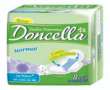 08004 DONCELLA TOALLA C/ALAS C/DEO X8