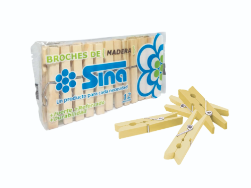 00625 SINA BROCHE DE MADERA
