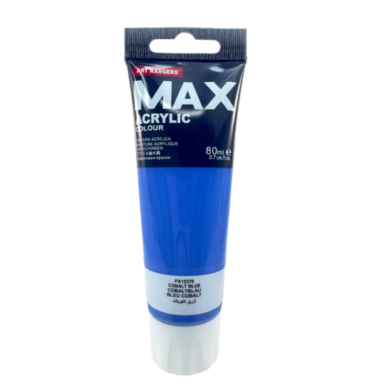 MAX PINTURA ACRILICA ALTA DENSIDAD 80 ML COLOR AZUL