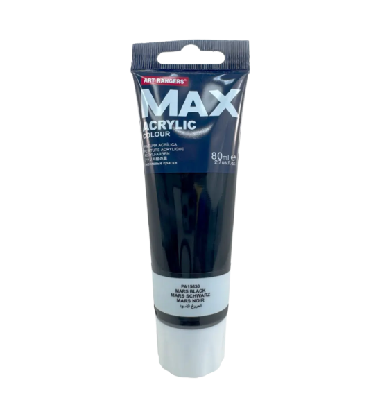 MAX PINTURA ACRILICA ALTA DENSIDAD 80 MM COLOR NEGRO